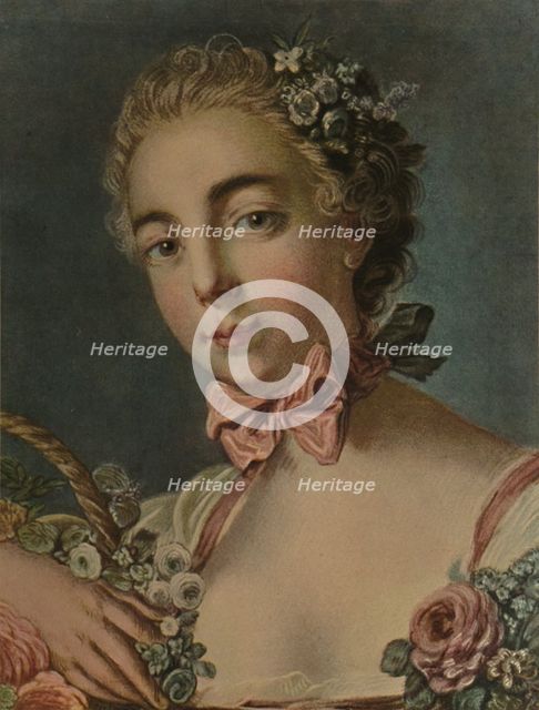 'La Tete De Flore (Madame Deshayes)', 1769, (1913). Artist: Louis Marin Bonnet.