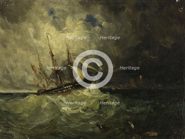 La tempête, 1846. Creator: Felix Francois Georges Philibert Ziem.