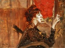 La tenda rossa (The red tent) , 1904. Creator: Boldini, Giovanni (1842-1931)
