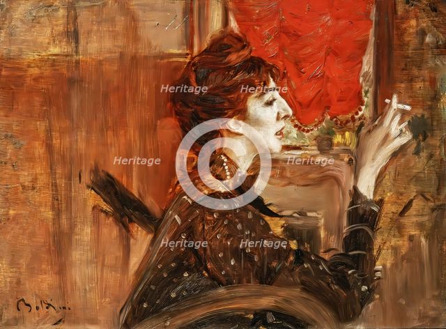 La tenda rossa (The red tent) , 1904. Creator: Boldini, Giovanni (1842-1931).