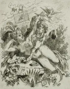 La Tentation, 1867. Creator: Félicien Rops