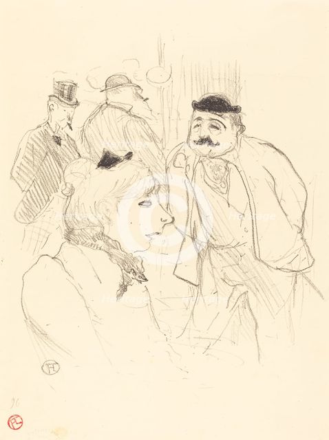 La Tige (Moulin-Rouge), 1894. Creator: Henri de Toulouse-Lautrec.
