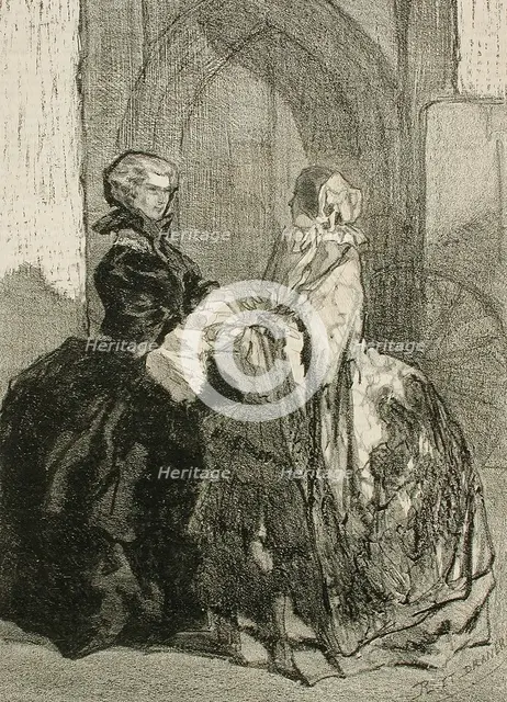La Traite des Blanches, 1857. Creator: Félicien Rops.