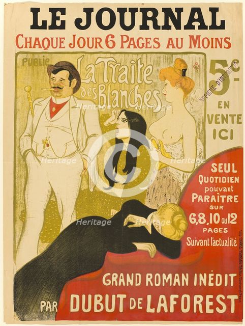 La Traite des Blanches, 1899. Creator: Theophile Alexandre Steinlen.