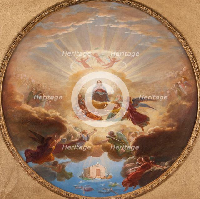 La Translation de la Sainte Maison par les anges, between 1828 and 1837. Creator: Pierre Claude François Delorme.