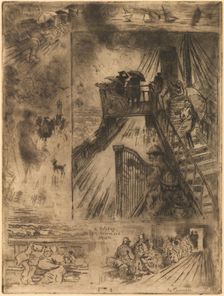 La Traversée (The Passage), 1879-1885. Creator: Felix Hilaire Buhot
