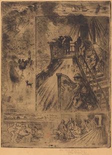 La Traversée (The Passage), 1879-1885. Creator: Felix Hilaire Buhot