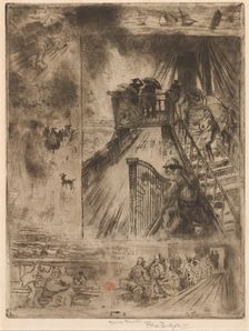 La Traversée (The Passage), 1879-1885. Creator: Felix Hilaire Buhot
