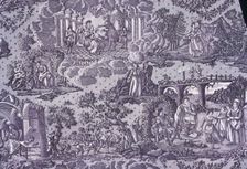 La Trève de Dieu (God's Truce) (Furnishing Fabric), France, c. 1820. Creator: Unknown