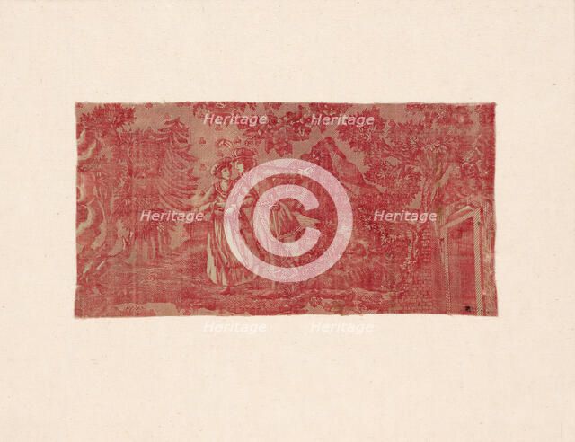 La Trève de Dieu (God's Truce) (Furnishing Fabric), France, c. 1820. Creator: Unknown.