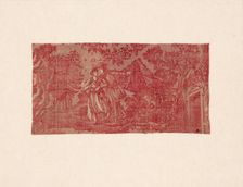 La Trève de Dieu (God's Truce) (Furnishing Fabric), France, c. 1820. Creator: Unknown