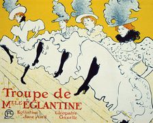 La Troupe De Mlle Églantine 1896. Artist: Henri de Toulouse-Lautrec