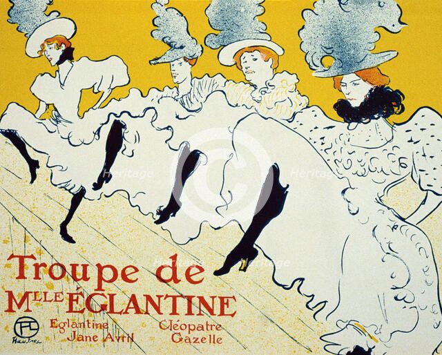 'La Troupe De Mlle Églantine', 1896.  Artist: Henri de Toulouse-Lautrec