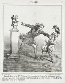 La voila donc cette Mme. Putiphar? Joseph vous n'êtes qu'un polisson! Voilà 4.000 ans que..., 1866. Creator: Cham