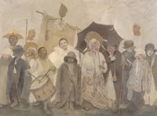 La Vachalcade. Artist: Pelez, Fernand (1848-1913)