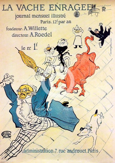 'La Vache enragée, 1896.  Artist: Henri de Toulouse-Lautrec