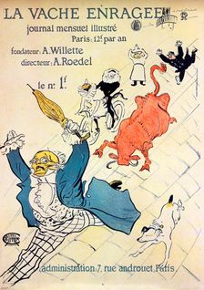 La Vache enragée, 1896. Artist: Henri de Toulouse-Lautrec