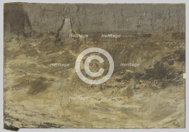 La vague, grande marée, 1890. Creator: Alfred Philippe Roll.