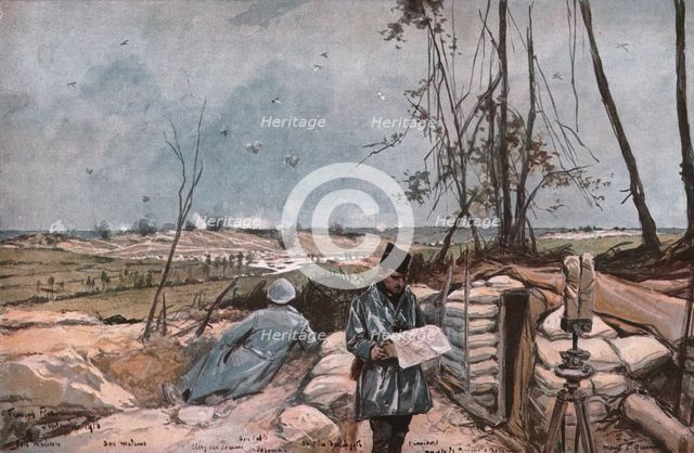 ''La Vallee de la Somme pres de Clery', 1916 (1924). Creator: Francois Flameng.