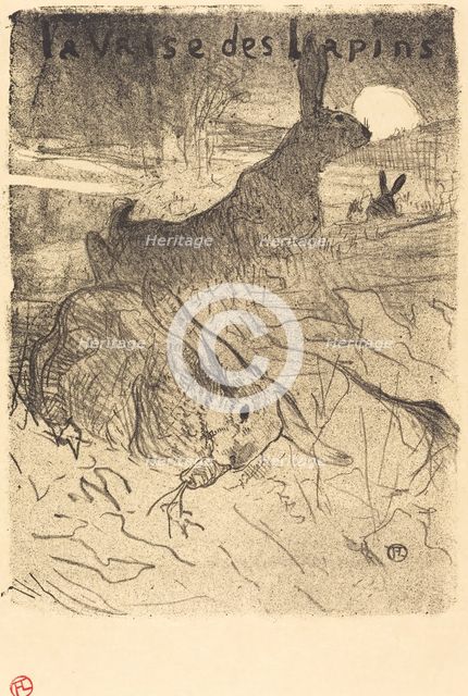 La valse des lapins, 1895. Creator: Henri de Toulouse-Lautrec.