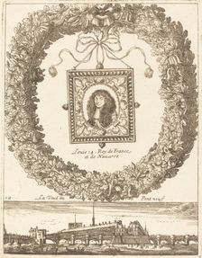 La veue du Pont Neuf; Louis XIV Roy de Franceet de Navarre, probably 1665. Creator: François Le Febvre