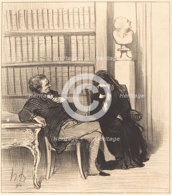 La veuve, c1846. Creator: Honore Daumier.