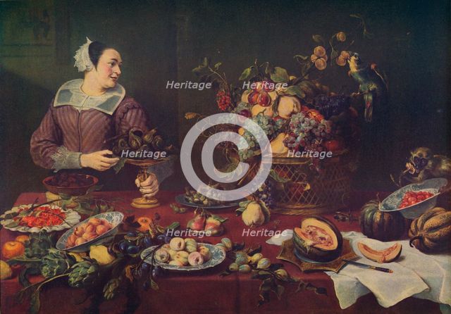'La Vendedora De Frutas', (The Fruit Seller), 1636, (c1934). Artist: Frans Snyders.