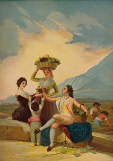 La Vendimia (The Grape Harvest or Autumn), 1786, (c1934). Artist: Francisco Goya