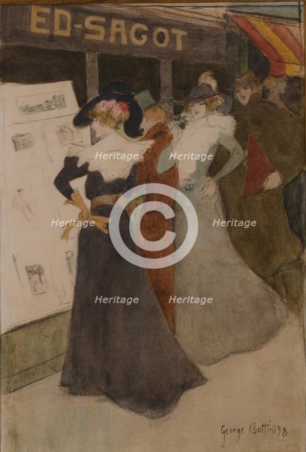 La vitrine de Sagot, 1898. Creator: Bottini, Georges Alfred (1874-1907).