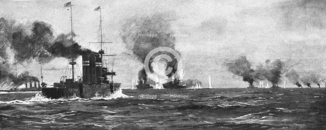'La Victoire Britannique des Iles Falkland; Le combat', 1914. Creator: Unknown.