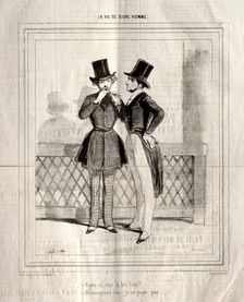 La Vie de Jeune Homme, 1842. Creator: Paul Gavarni (French, 1804-1866)