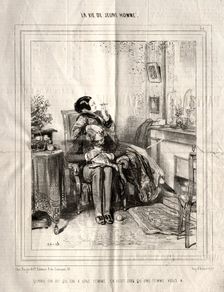 La Vie de Jeune Homme, 1842. Creator: Paul Gavarni (French, 1804-1866)