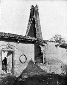 La vie en Campagne; Cette cheminee eventree forme un poste d'observation parfait 1914. Creator: Unknown