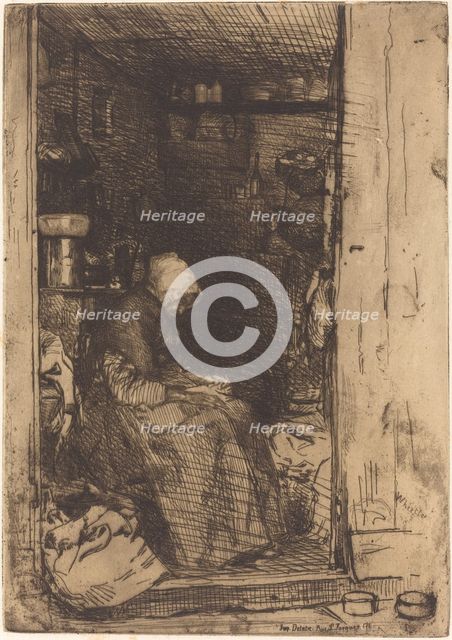 La Vieille aux Loques, 1858. Creator: James Abbott McNeill Whistler.