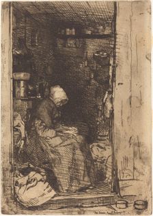 La Vieille aux Loques, 1858. Creator: James Abbott McNeill Whistler