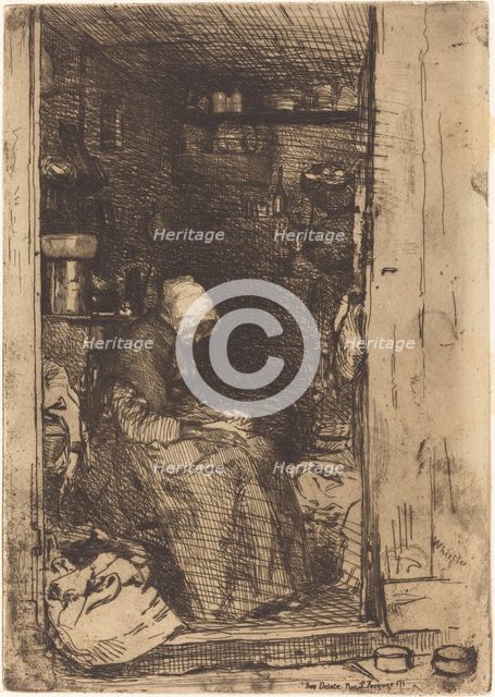 La Vieille aux Loques, 1858. Creator: James Abbott McNeill Whistler.