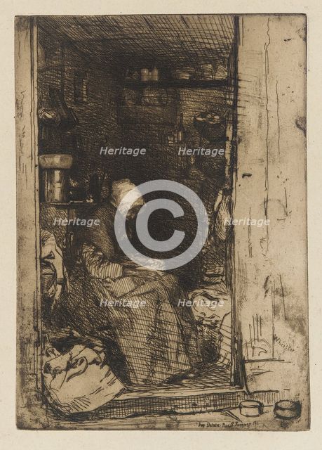 La Vieille aux Loques, 1858. Creator: James Abbott McNeill Whistler.