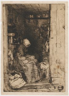 La Vieille aux Loques, 1858. Creator: James Abbott McNeill Whistler