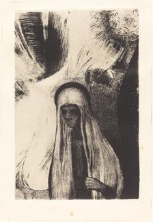 La Vieille: Que Crains-tu? Un large trou Noir! Il est vide peut-etre? (What are you afraid of?...),1 Creator: Odilon Redon