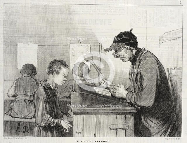 La Vielle Méthode, 1845. Creator: Honore Daumier.