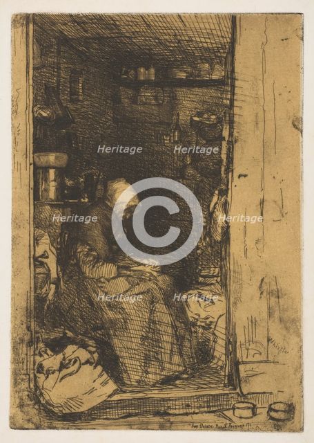 La Vielle aux Loques, 1858. Creator: James Abbott McNeill Whistler.