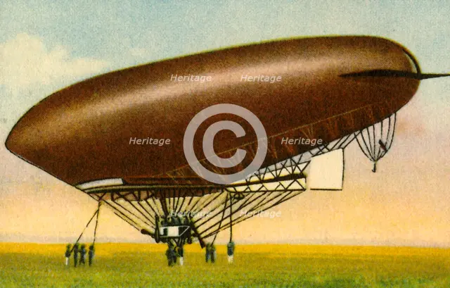 La Ville de Paris airship, 1908, (1932).  Creator: Unknown.