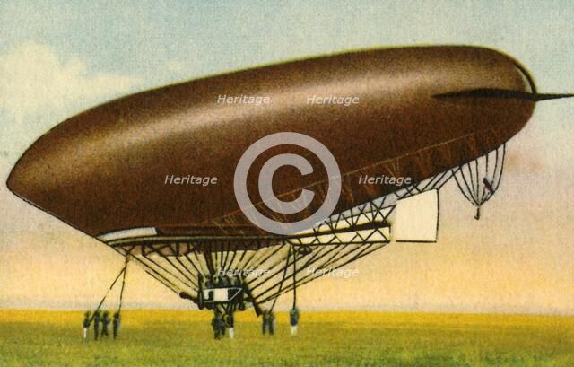 La Ville de Paris airship, 1908, (1932).  Creator: Unknown.