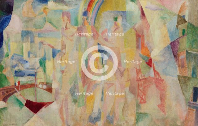 La ville de Paris, Esquisse, 1911-1912. Creator: Delaunay, Robert (1885-1941).
