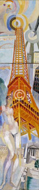 La Ville de Paris, la Femme et la Tour Eiffel, 1925. Creator: Delaunay, Robert (1885-1941).