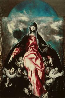 La Virgen de la Caridad (The Madonna of Mercy), ca 1600-1603. Creator: El Greco, Dominico (1541-1614)