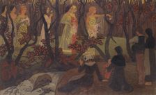 La Vision pres du torrent ou Le Rendez-Vous des fees (The Vision near the Torrent or ...), 1897. Creator: Sérusier, Paul (1864-1927)
