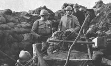 La visite du President de la Republique au front de Verdun; precede par le general Nivelle..., 1916 Creator: Unknown