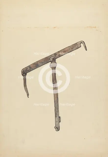 Latch, 1935/1942. Creator: Geoffrey Holt.