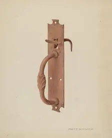 Latch, c. 1939. Creator: Fritz Boehmer